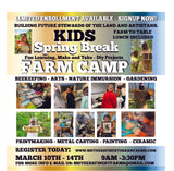 SPRING BREAK KIDS FARM CAMP - ENROLLMENT FEE